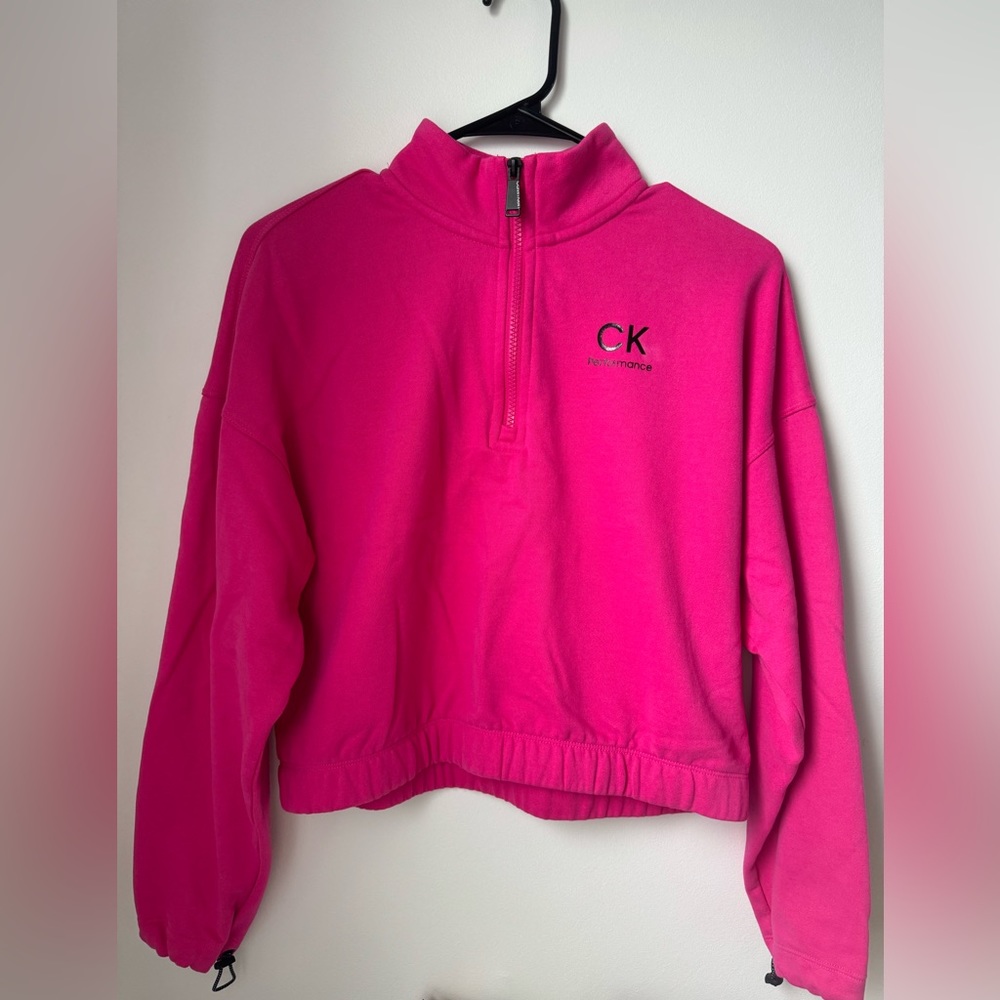 Women’s Pink Calvin Klein Quarter Zip- Size Small
